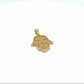 585 Gelbgold Anhänger Hand der Fatima filigran 24 mm
