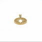Anhänger 585 Gelbgold Fatima Hand rund – filigran (15 mm)
