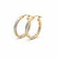 585 Gold Creolen 23 mm mit Zirkonia – Damen & Unisex Ohrringe