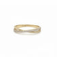 Ring 585 Gelbgold mit Zirkonia – Gedrehter Pavé Ring