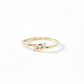 Offener Ring 585 Gelbgold mit Zirkonia – Moderner Damenring