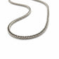 Massive Silberkette 925 rhodiniert – 5 mm geflochtene Kette, kantiges Design Unisex