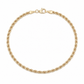 Damenarmband aus 585 Gelbgold mit gedrehter Kordelstruktur in Draufsicht