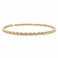 Damenarmband 585 Gelbgold Kordelarmband mit Karabinerverschluss