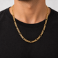 Massive Herren Figarokette aus 585 Gelbgold 45 cm 5,5 mm
