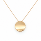 Gravurkette aus 585 Roségold mit runder 20 mm Gravurplatte – Frontansicht