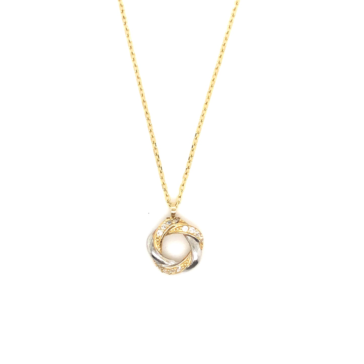 Kette 585/-Gold Zirkoniakranz