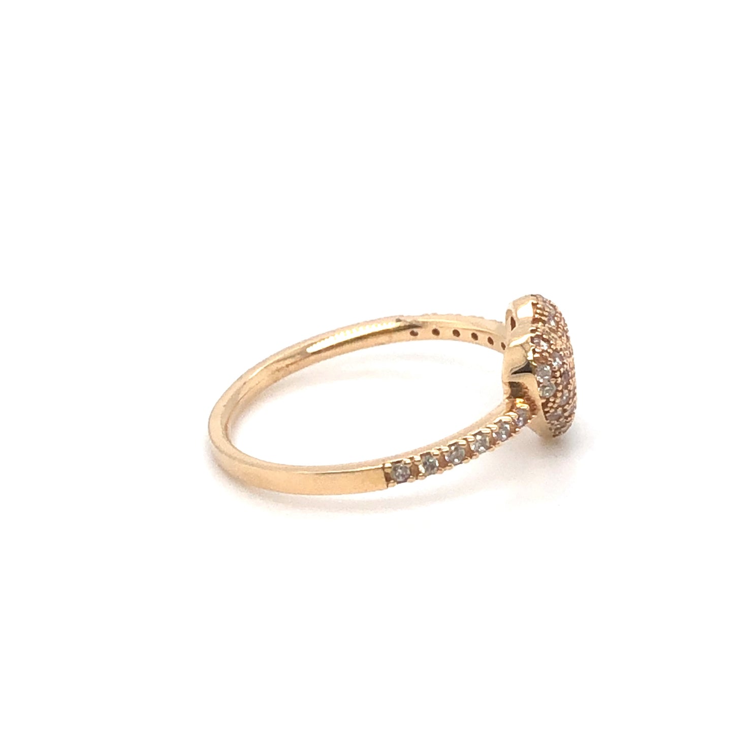 Ring 585/-Rotgold Herz Zirkonia