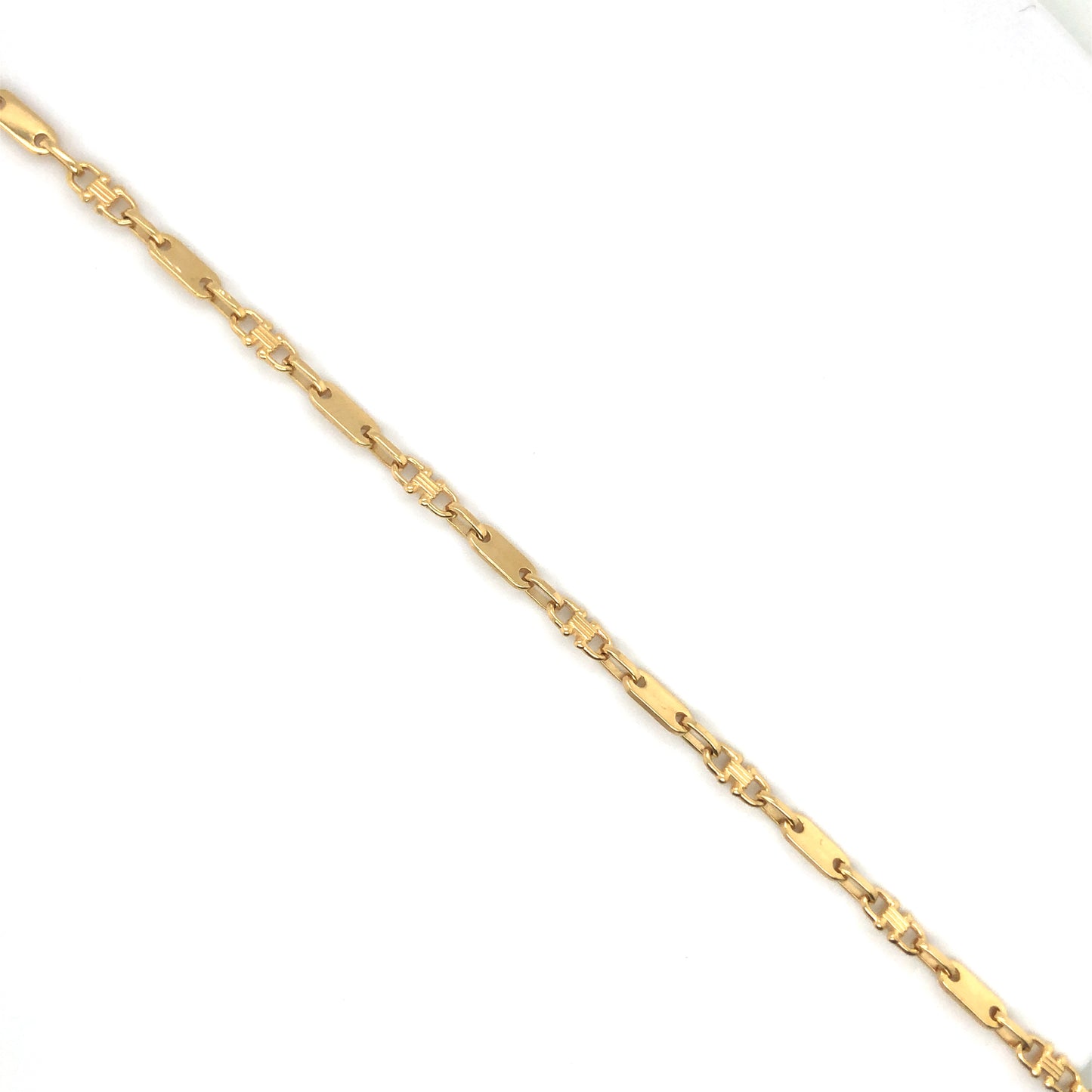 Armband 585/-Gold Plattenmuster