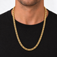 Herren Königskette aus 585 Gelbgold 65 cm 6 mm getragen