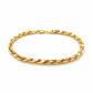 Kordelarmband aus 585 Gelbgold mit ca. 4 mm Breite