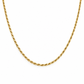 Kordelkette aus 585 Gold mit gedrehtem Kordelmuster und 1,5 mm Breite