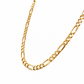 585 Gold Figarokette massiv mit klassischem Figaro Muster