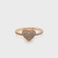 Ring 585/-Rotgold Herz Zirkonia