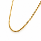 Detailansicht der 2,3 mm breiten Veneziakette aus 585 Gelbgold