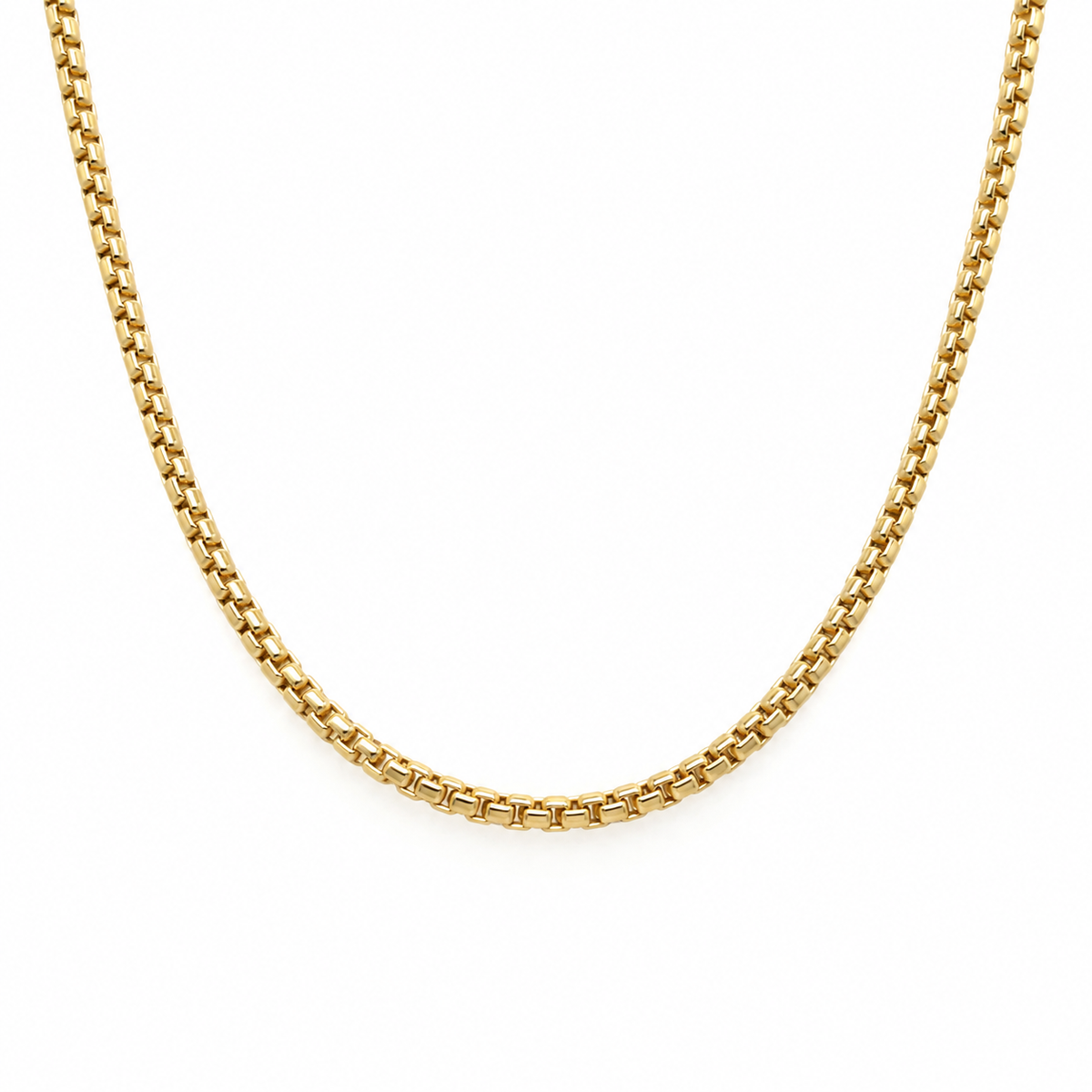 Unisex Veneziakette aus 585 Gelbgold in Frontansicht