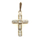 Kreuz Anhänger mit Zirkonia 585/-Gellbgold