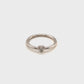 585/- Weißgold Ring mit Brillant Herz