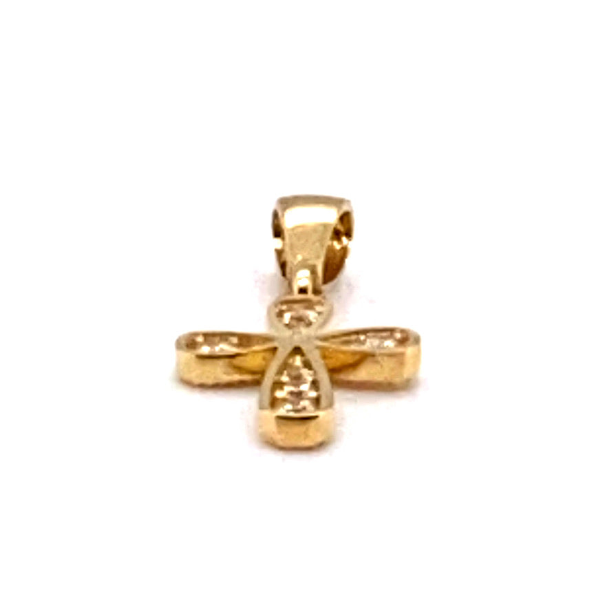 Anhänger 585/-Gelbgold Kreuz