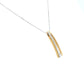 Kette mit Brillantanhänger 585/-Gelbgold/-Weißgold