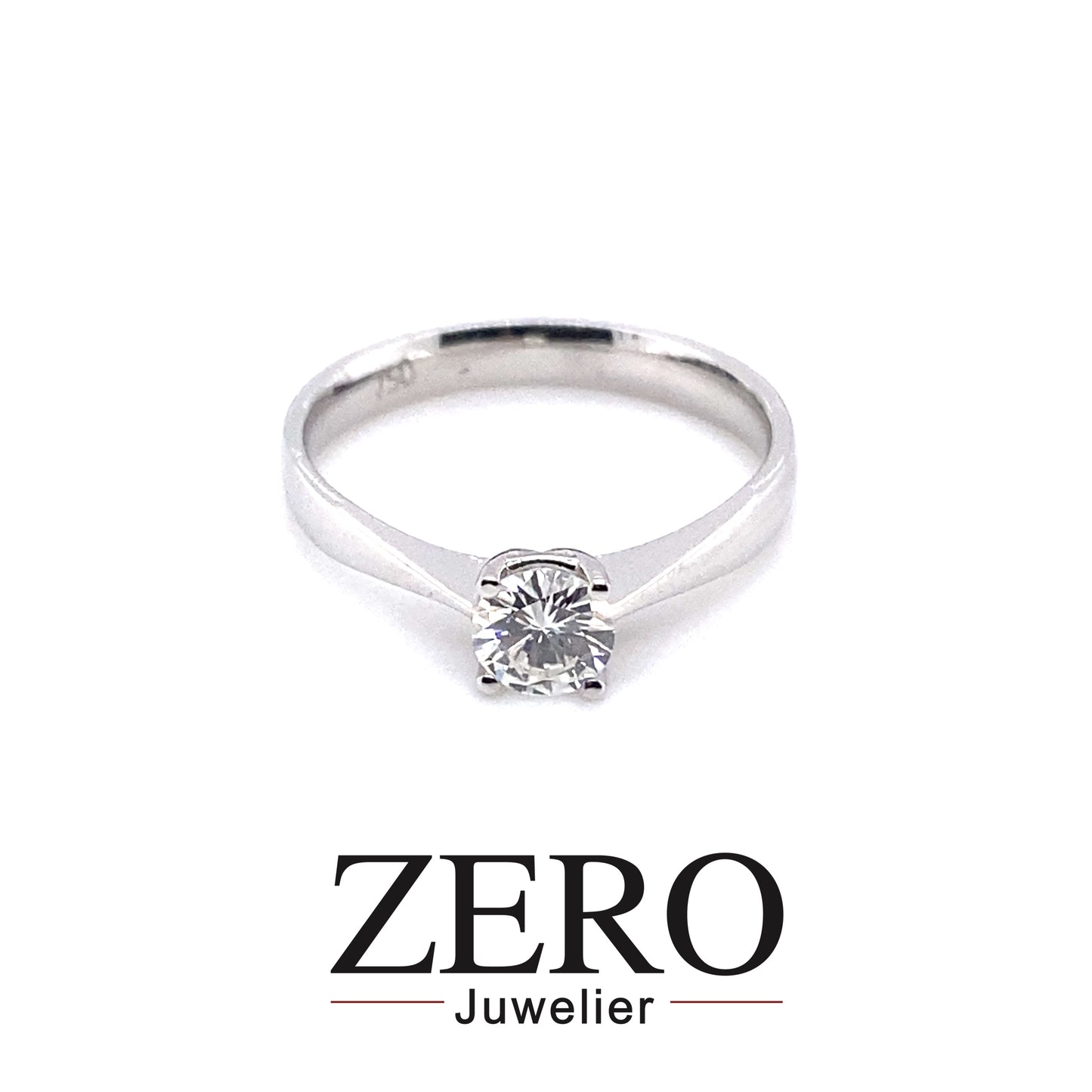 Ring 750/-Weißgold Brillant 0,39 ct