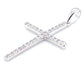Anhänger 585/-Weißgold Kreuz