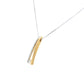 Kette mit Brillantanhänger 585/-Gelbgold/-Weißgold