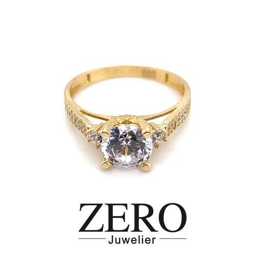 Ring 585/-Gelbgold Zirkonia