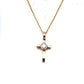 Kette 585/-Gelbgold Kreuz mit Brillant