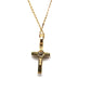 Kette 585/-Gelbgold Kreuz mit Brillant