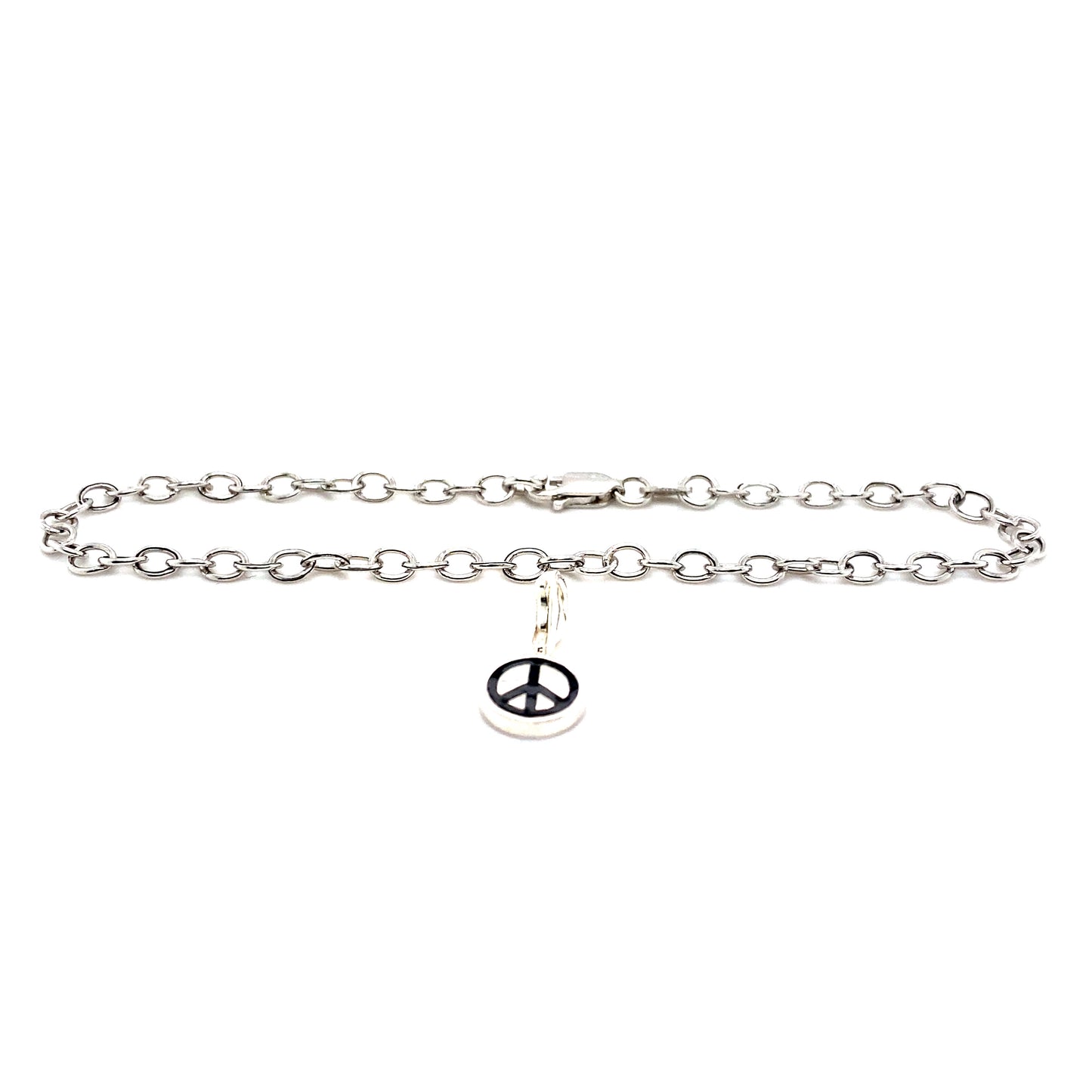 Bettelarmband mit ,,Peace Symbol,,925/- Silber