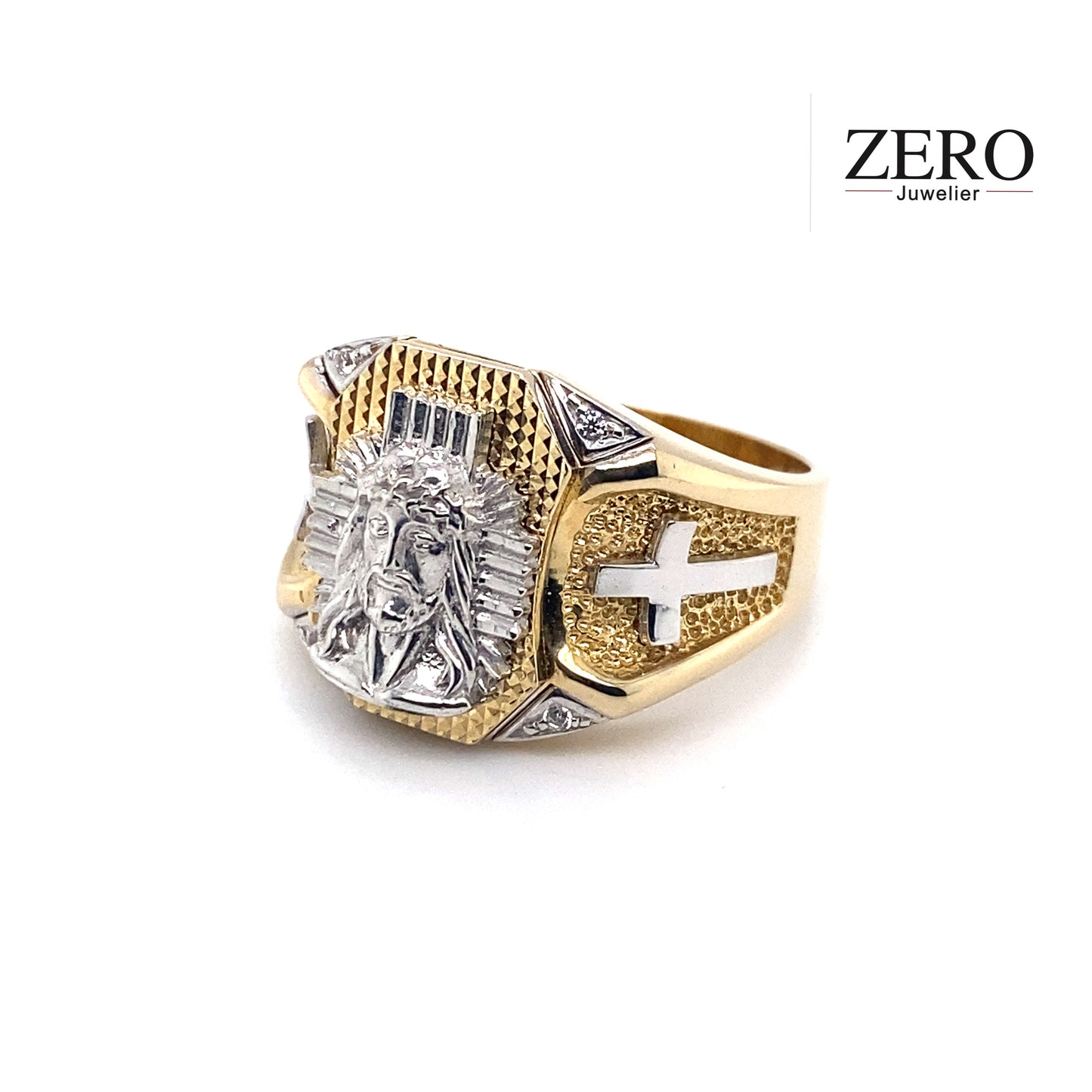 Ring ,,Jesus Christus’‘ 585/-Gold