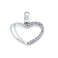 Anhänger 585/-Weißgold Herz