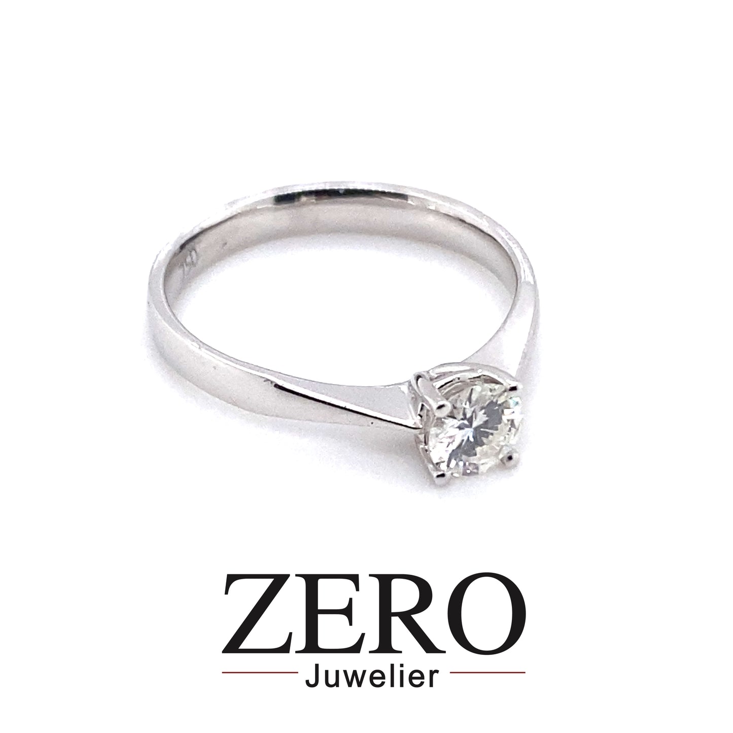 Ring 750/-Weißgold Brillant 0,39 ct