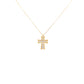 Kette 750/-Gelbgold Kreuz mit Brillanten