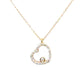 Kette 585/-Gelbgold Herz mit Brillanten